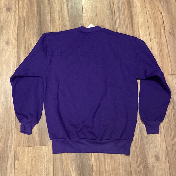 Vintage 90s Luxor Hotel Las Vegas Purple Gold Puff Print Crewneck Sweatshirt NWT - Picture 5 of 5